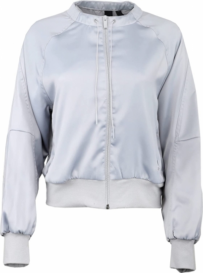 White bomber jacket