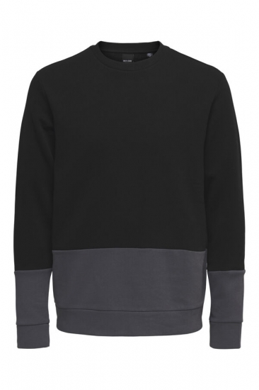 black and grey sweatshirt
