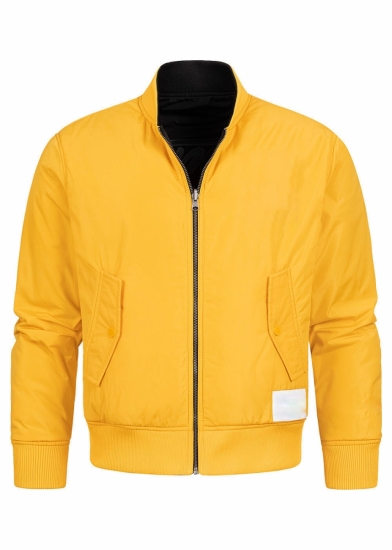 reversible satin bomber jacket