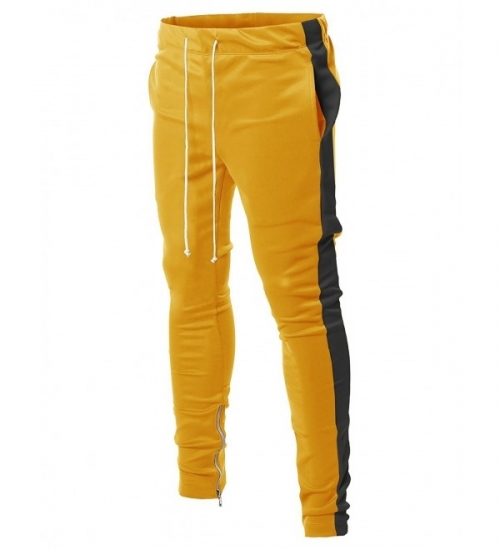 Yellow trouser black side panel
