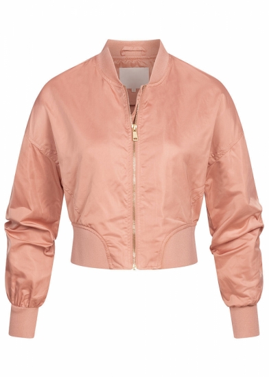 Girls satin bomber jacket