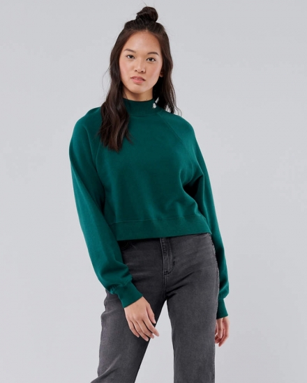 green sweatshirt